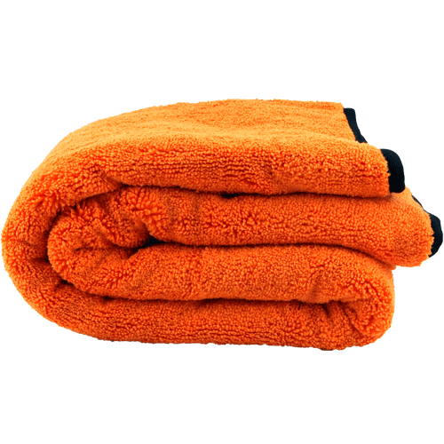 Orange drying towel