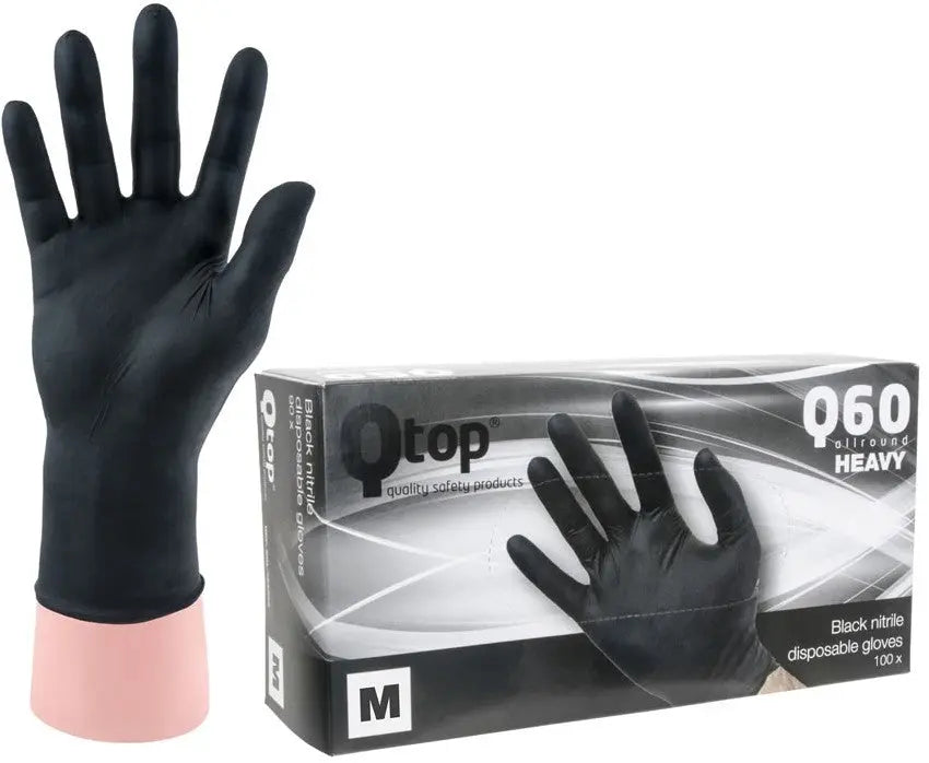 Nitril Black Gloves